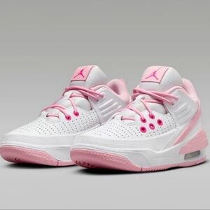 PINK & White NIKE Jordan Max Aura 5 Funding Autism Safety 8.5 W 7Y Barbie Kawaii